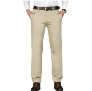 Timeless Flex High Stretch Straight Fit Khaki Dress Pants Sz 30x28